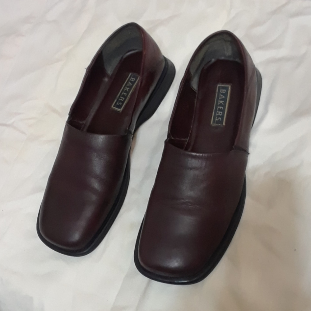 Ladies Size 9.5 Brown Leather Shoes